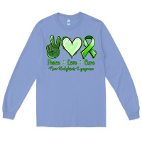 Colony Blue Peace Love Cure Non Hodgkins Lympoma Long Sleeve Tee - Jasminsmagicworld