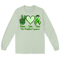 Matcha Peace Love Cure Non Hodgkins Lympoma Long Sleeve Tee - Jasminsmagicworld