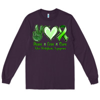 Plum Peace Love Cure Non Hodgkins Lympoma Long Sleeve Tee - Jasminsmagicworld
