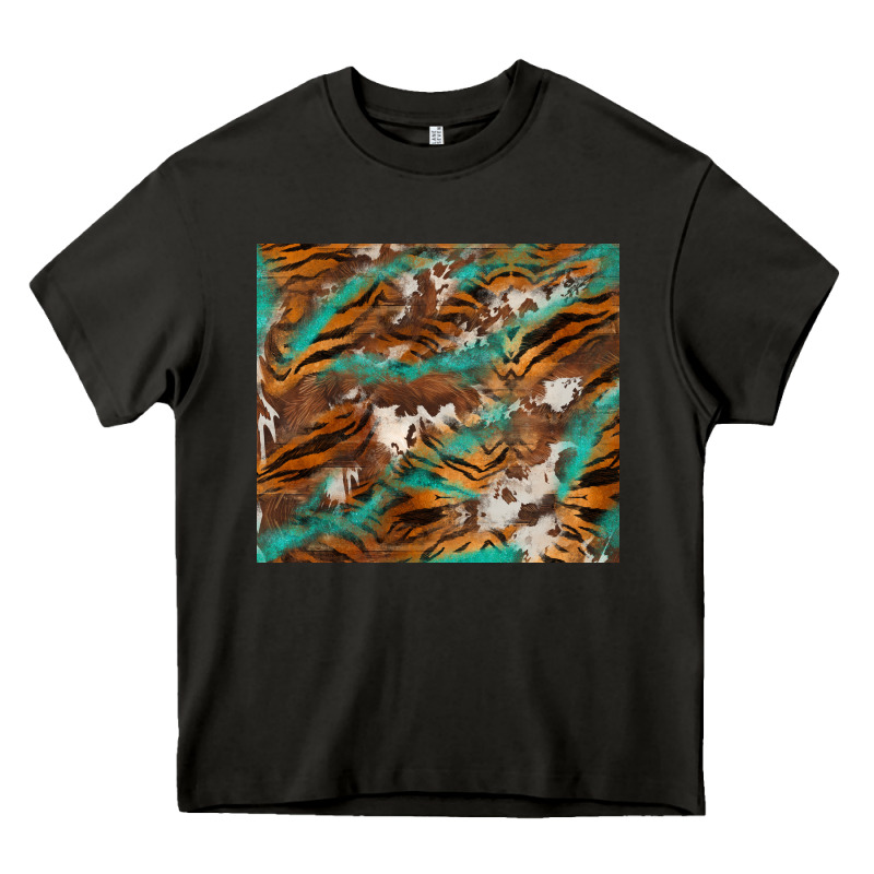 Tiger Cowhide Tumbler Heavy Core Tee by BarkalooDesign | Teevron