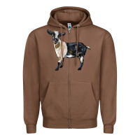Chestnut Tennessee Fainting Goat Zipper Hoodie - LillyAllenDesigns