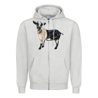 Dove Grey Tennessee Fainting Goat Zipper Hoodie - LillyAllenDesigns