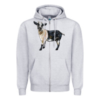 Heather Grey Tennessee Fainting Goat Zipper Hoodie - LillyAllenDesigns