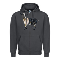 Smoke Tennessee Fainting Goat Zipper Hoodie - LillyAllenDesigns