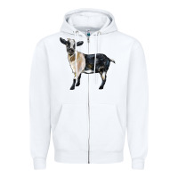 White Tennessee Fainting Goat Zipper Hoodie - LillyAllenDesigns