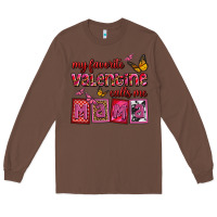 Chestnut my favorite valentine calls me mama Long Sleeve Tee - OliviaCreatesArt