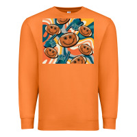 Carrot football smiley face Premium Sweatshirt - BarkalooDesign