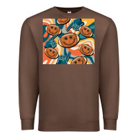 Chestnut football smiley face Premium Sweatshirt - BarkalooDesign