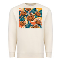 Sandshell football smiley face Premium Sweatshirt - BarkalooDesign