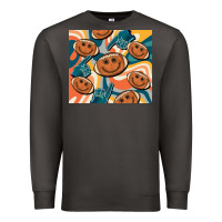 Smoke football smiley face Premium Sweatshirt - BarkalooDesign
