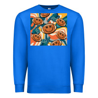 True Royal football smiley face Premium Sweatshirt - BarkalooDesign