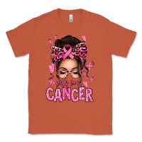 Copper lets beat cancer afro messy bun Classic Tee - texasbilliewilder