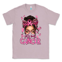 Lilac lets beat cancer afro messy bun Classic Tee - texasbilliewilder