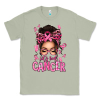 Matcha lets beat cancer afro messy bun Classic Tee - texasbilliewilder