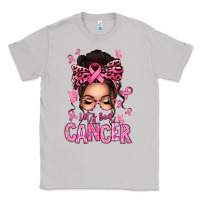 Moon Dust lets beat cancer afro messy bun Classic Tee - texasbilliewilder