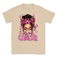 Mushroom lets beat cancer afro messy bun Classic Tee - texasbilliewilder