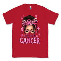 Red lets beat cancer afro messy bun Classic Tee - texasbilliewilder