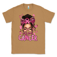 Toasted Coconut lets beat cancer afro messy bun Classic Tee - texasbilliewilder