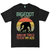 Black Bigfoot is real and he tried to eat my ass Premium Tee - Bettercallsaul
