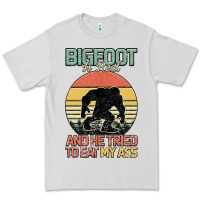 Dove Grey Bigfoot is real and he tried to eat my ass Premium Tee - Bettercallsaul
