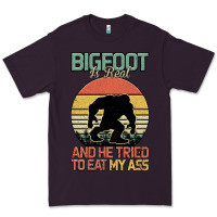 Plum Bigfoot is real and he tried to eat my ass Premium Tee - Bettercallsaul