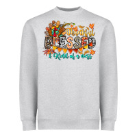 Thankful Blessed Kind Of Mess Heavyweight Sweatshirt | Teevron