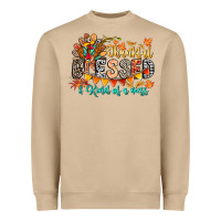 Mushroom Thankful Blessed Kind Of Mess Heavyweight Sweatshirt - CowhideDigitalArt