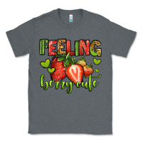 Charcoal Heather feeling berry cute strawberry Classic Tee - Jasminsmagicworld