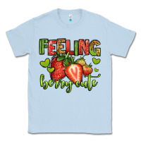 Dusty Blue feeling berry cute strawberry Classic Tee - Jasminsmagicworld