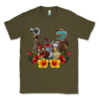 Army Green farm life chicken Classic Tee - SublimationCraftShop