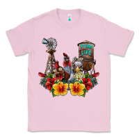 Bubblegum Pink farm life chicken Classic Tee - SublimationCraftShop