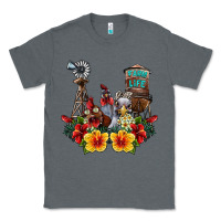 Charcoal Heather farm life chicken Classic Tee - SublimationCraftShop