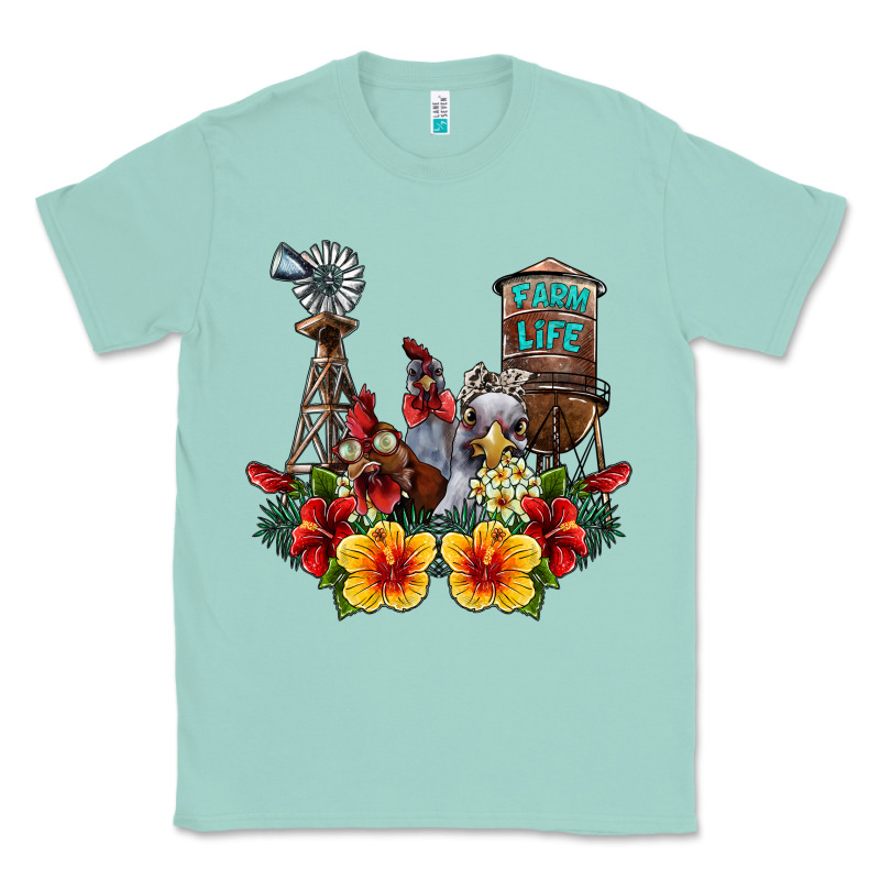 Farm Life Chicken Classic Tee by SublimationCraftShop | Teevron