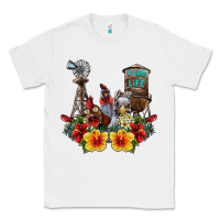White farm life chicken Classic Tee - SublimationCraftShop