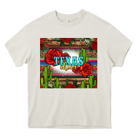 Cream texas chica with roses Heavy Core Tee - Jasminsmagicworld