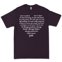 Plum Love is patient Love is Kind 1 Corinthians 1348 Premium Tee - trangStudio