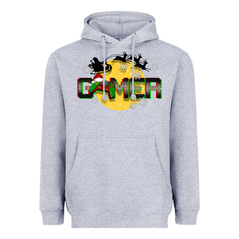 Christmas Gamer Heavyweight Hoodie by BarkalooDesign | Teevron