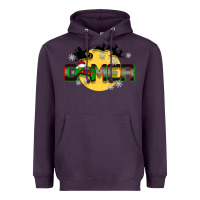 Plum Christmas gamer Heavyweight Hoodie - BarkalooDesign