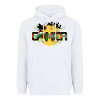 White Christmas gamer Heavyweight Hoodie - BarkalooDesign