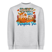 Heather Grey Sweet Like Pumpkin Pie Heavyweight Sweatshirt - CowhideDigitalArt