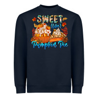 Navy Sweet Like Pumpkin Pie Heavyweight Sweatshirt - CowhideDigitalArt