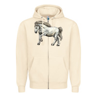 Sandshell percheron horse Zipper Hoodie - LillyAllenDesigns