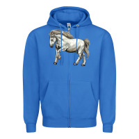 True Royal percheron horse Zipper Hoodie - LillyAllenDesigns