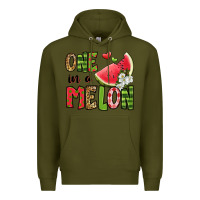 Army Green one in a melon watermelon Premium Hoodie - Jasminsmagicworld