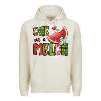 Oatmeal Heather one in a melon watermelon Premium Hoodie - Jasminsmagicworld