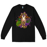 Black simmental mardi gras Long Sleeve Tee - OliviaCreatesArt