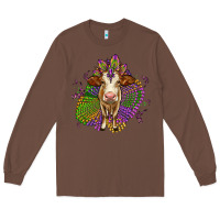 Chestnut simmental mardi gras Long Sleeve Tee - OliviaCreatesArt