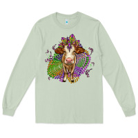 Matcha simmental mardi gras Long Sleeve Tee - OliviaCreatesArt