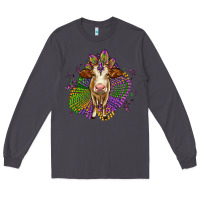 Smoke simmental mardi gras Long Sleeve Tee - OliviaCreatesArt
