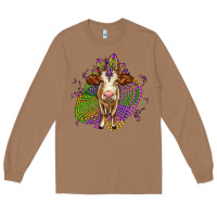 Toasted Coconut simmental mardi gras Long Sleeve Tee - OliviaCreatesArt